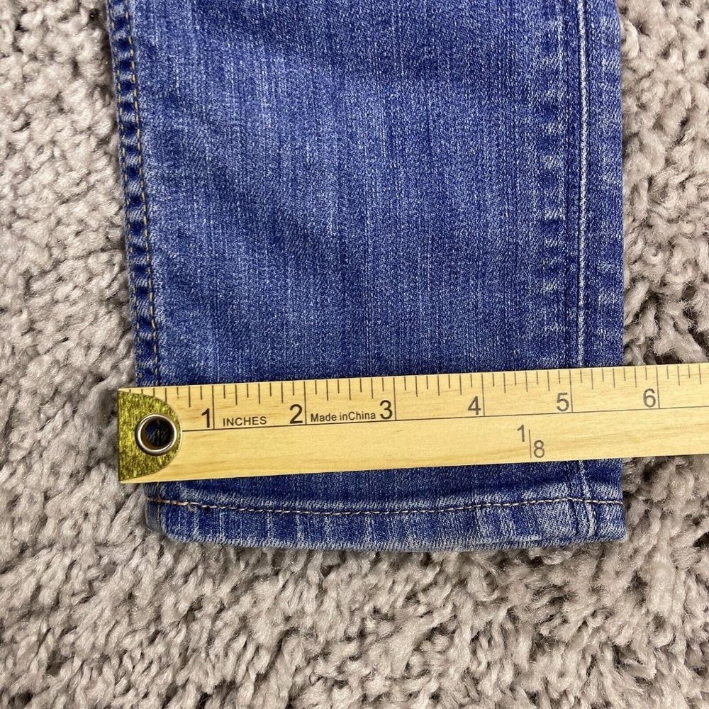 Hudson Collin Flap Skinny Jeans Women's 25 Low Rise Medium Wash Denim 2-Button - Picture 15 of 16